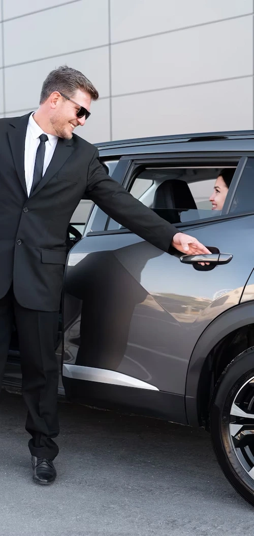 driver and passenger chauffeur.